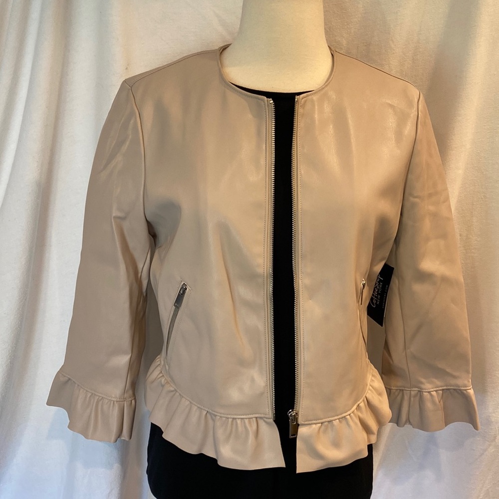 Coffee Shop faux leather jacket